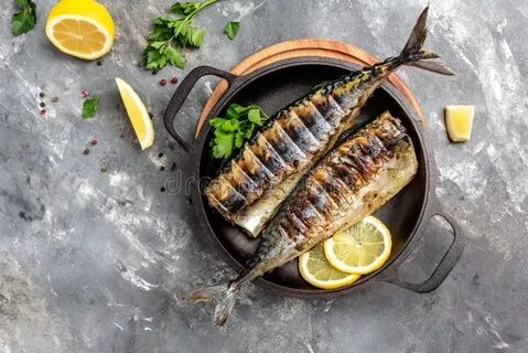 Скумбрия с лимоном на мангале рецепт