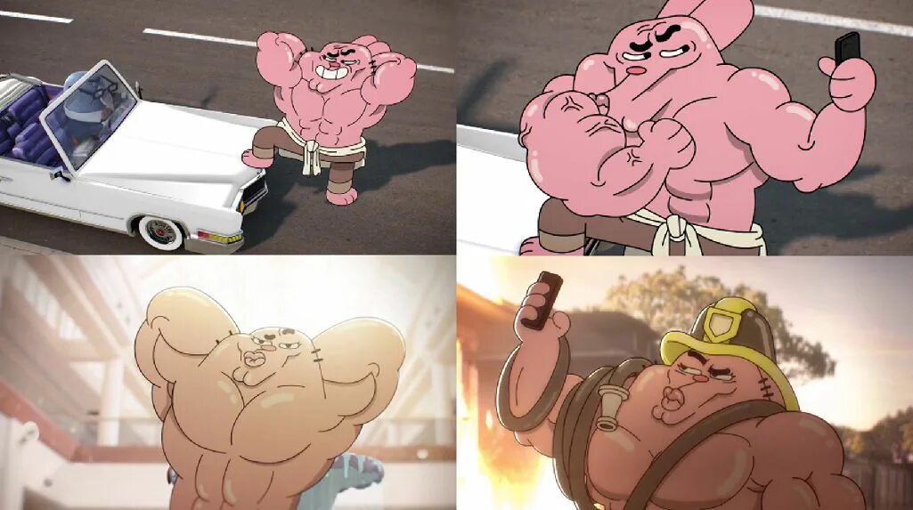 Лесли гамбол. Лесли страшный гамбол. gumball richard brown.