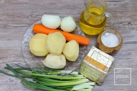 Зеленый лук плавленный сыр