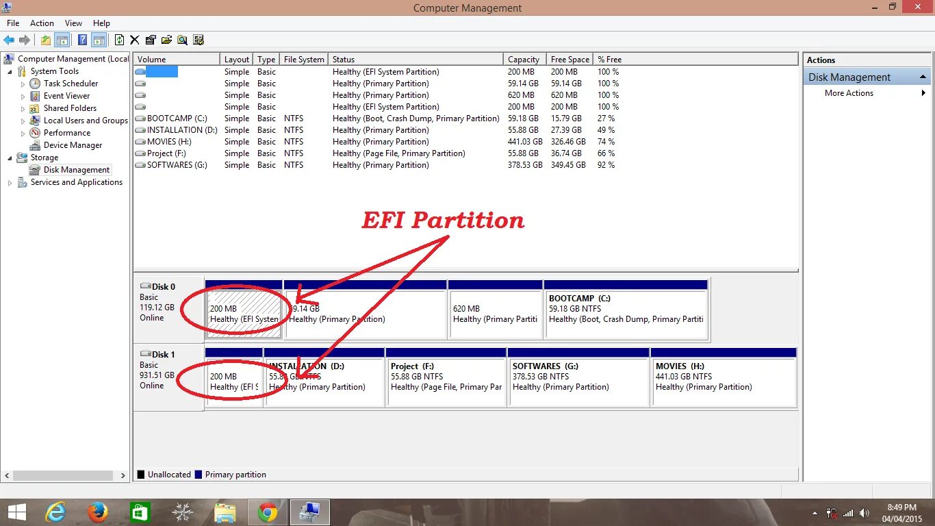 Uefi partition. Efi system partition. efi boot partition. скриншот разделов gpt.
