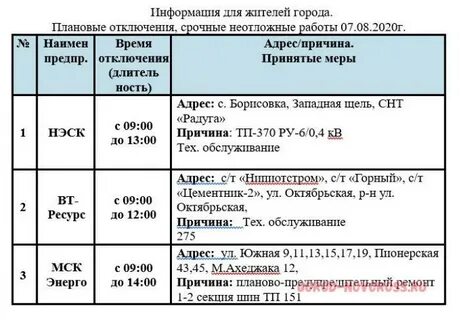 Новороссийск график работы