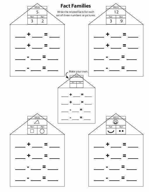 Fact families. Family Worksheets for Kindergarten. Triangle fact Family 2 Grade. Worksheets fact Family Grade 3. Related fact Families.