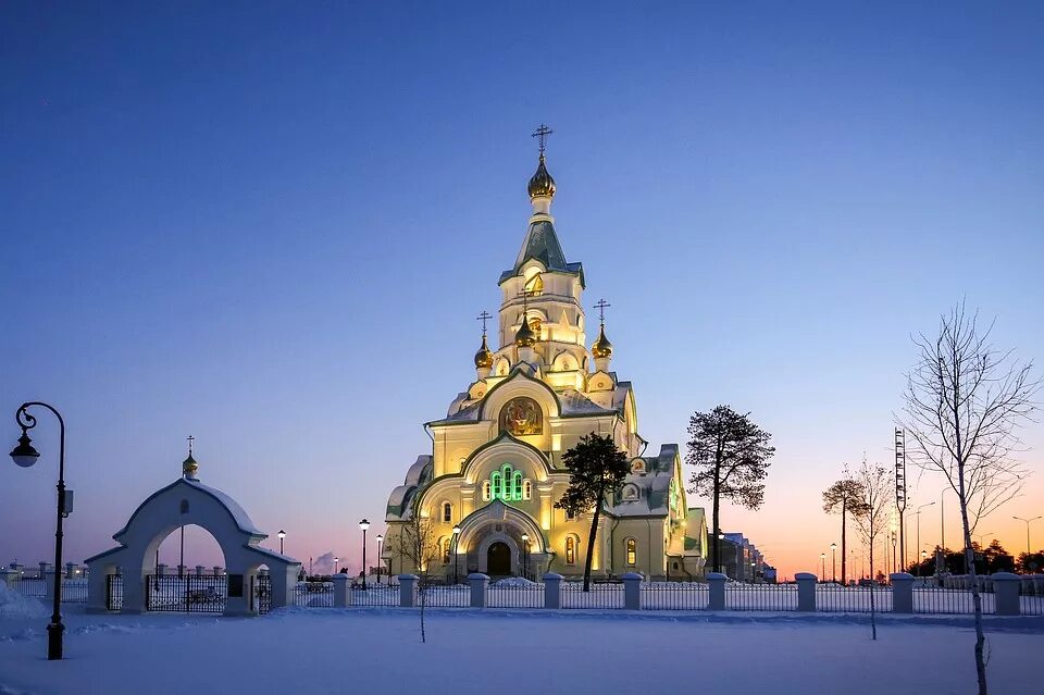 Когалым новосибирск. Храм св Татианы в Когалыме. Святой мученицы Татианы Когалым. Храм мученицы Татьяны Когалым.