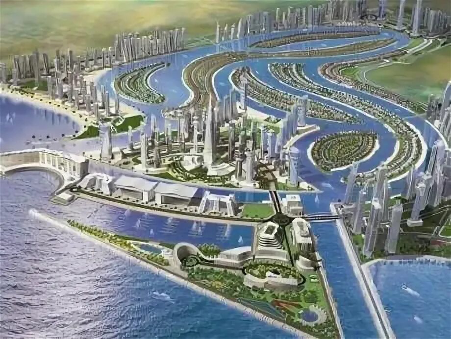 Проект оаэ город будущего "Dubai Harbour" Scheme Model Project, Unveils Dubai's New Iconic Development Wit