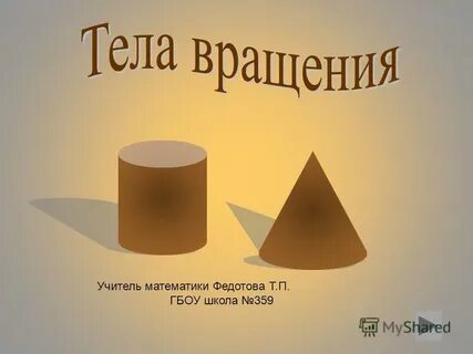 Тела вращения презентация