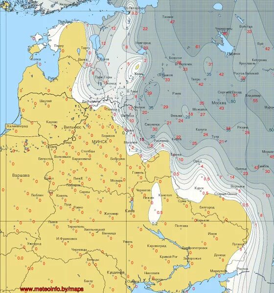 Карта снежного Покрова. Граница снежного Покрова. Снежный Покров в России на сегодня на карте.