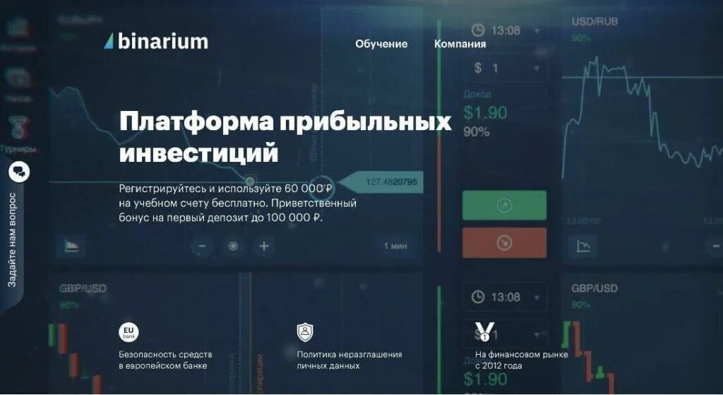 Binarium приложение. Binarium приложение