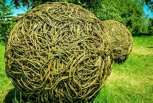 Как сделать шар из лозы. Как сделать шар из лозы