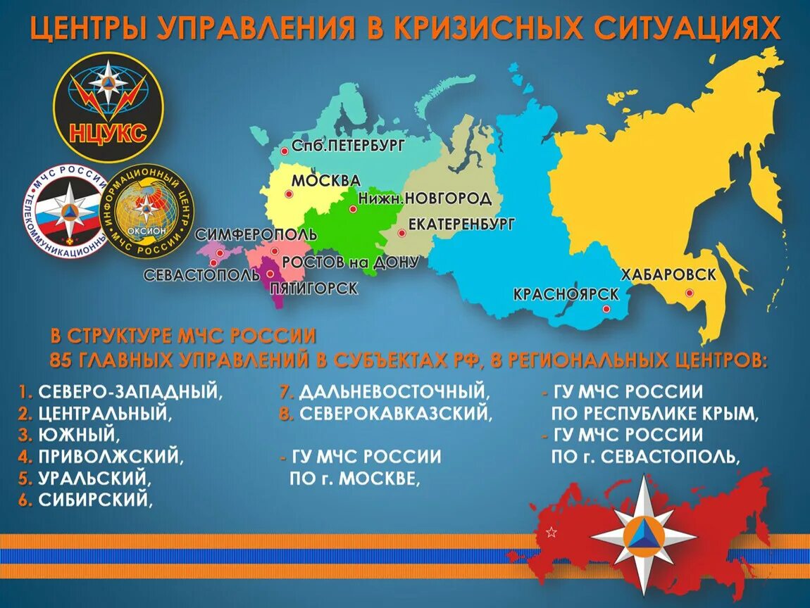 Карта мчс россии