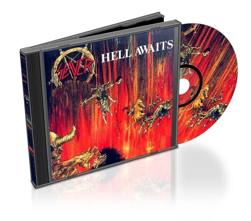 Hell альбом. Slayer hell awaits 1985. slayer hell awaits. hell awaits gkfcnbyrv. группа slayer альбомы.