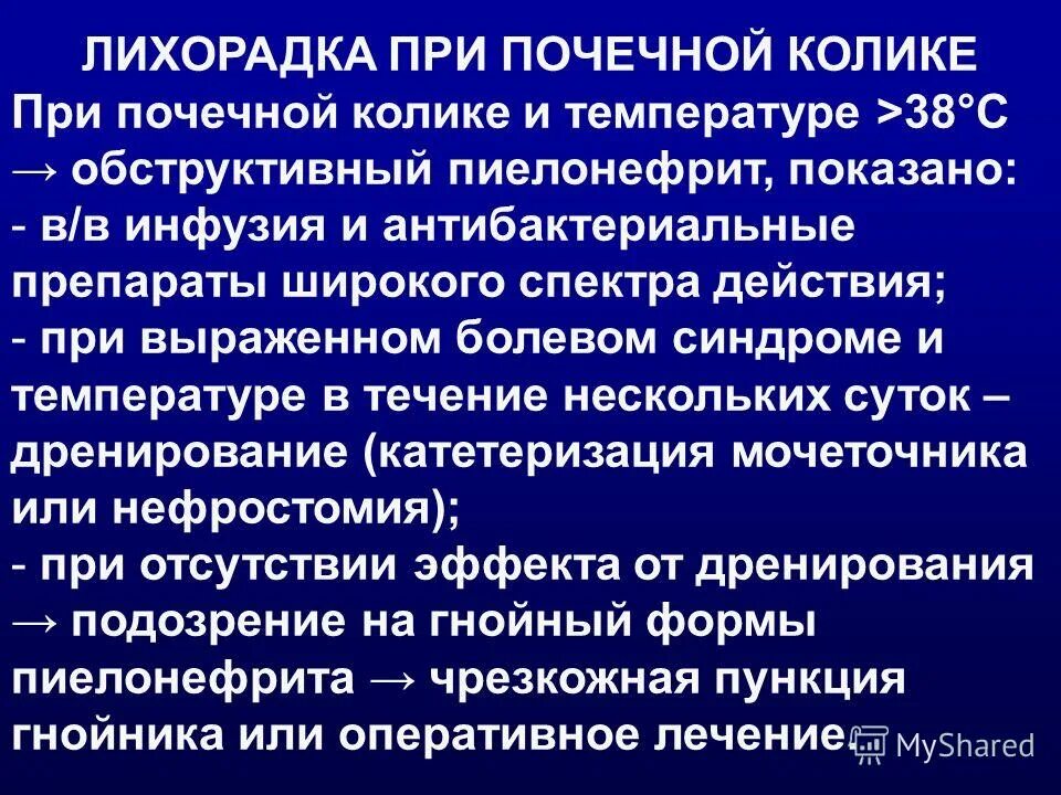 Снять почечную колику быстро