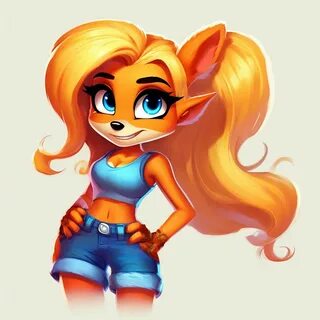 «Coco bandicoot, design, redesign, cute girl, beautiful, cute bandicoot, 18...