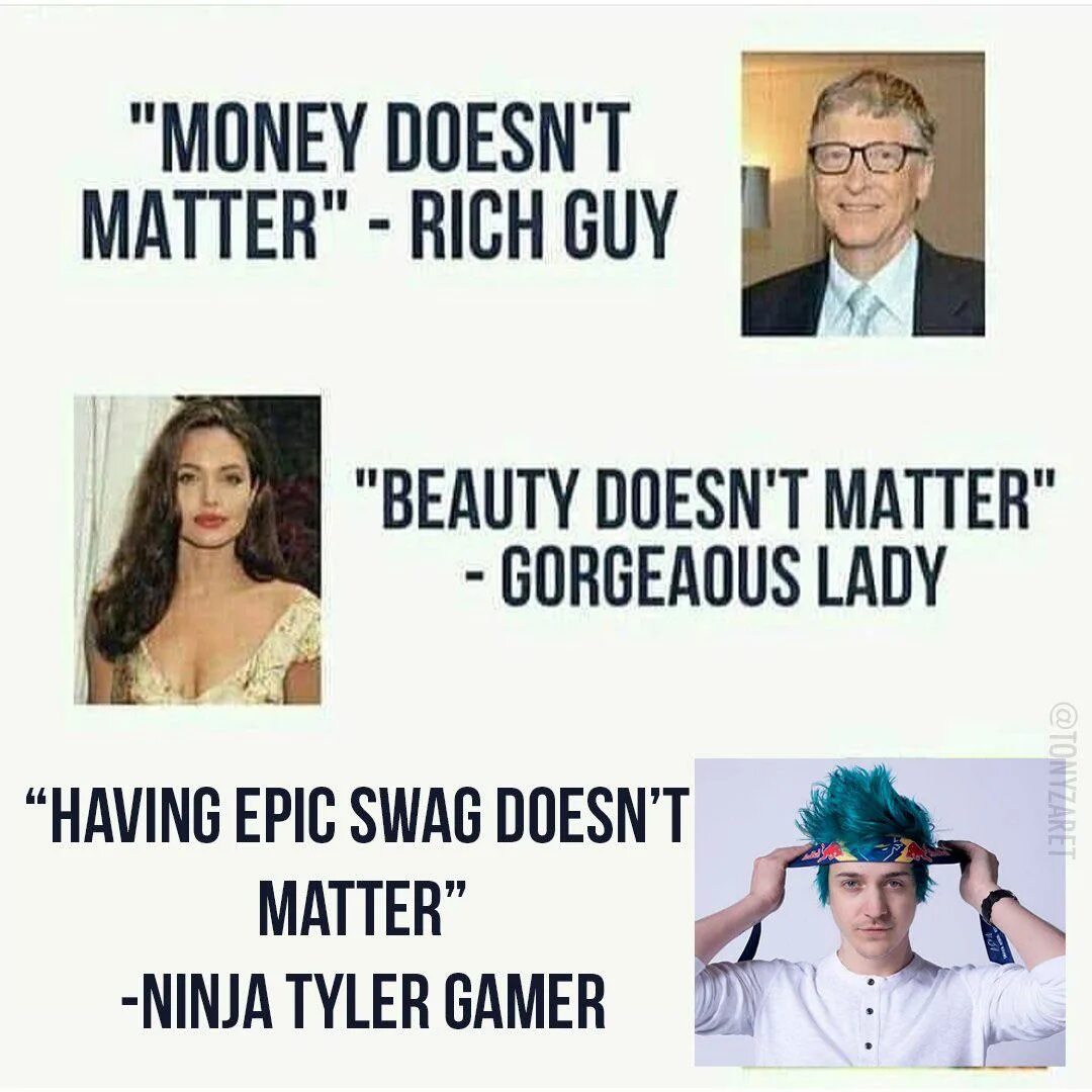 Money doesn t. Money doesn&#039;t matter.