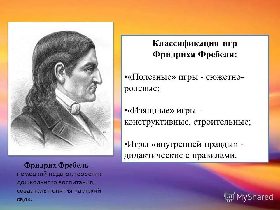 Какие игры по классификации фребеля называют полезными. Фребель классификация игр. классификация игр фребеля фребеля. классификация детских игр фребель. фридриха фребеля.