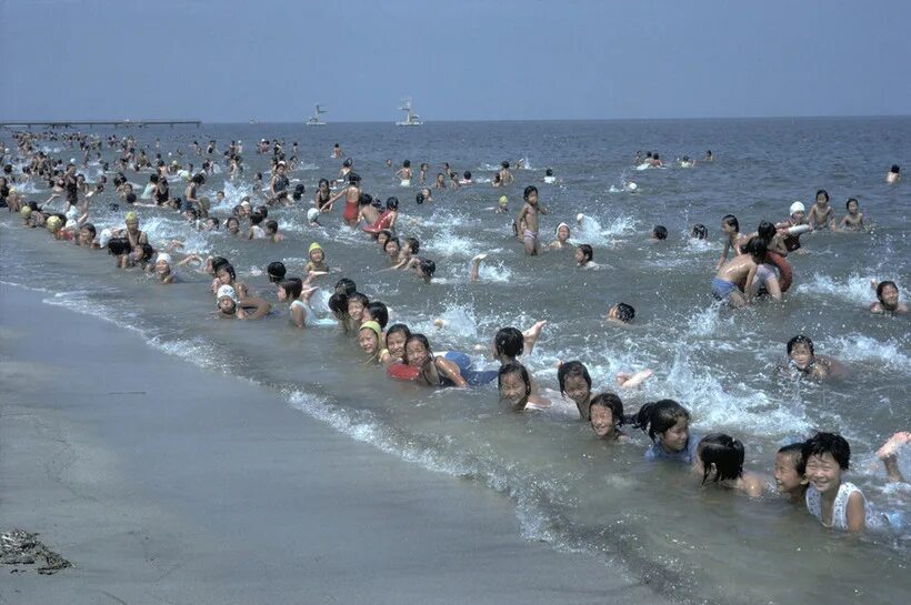 Take a glimpse at authentic, unstaged beach scenes from North Korea