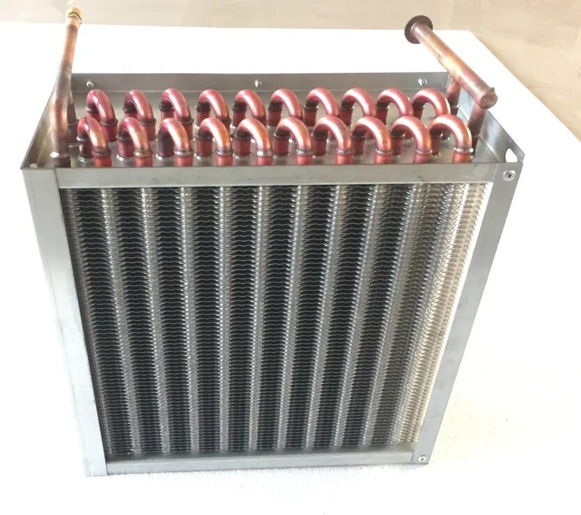 Испаритель (теплообменник) 600027 evaporator. Радиатор медный 1100/3600 на холодильное оборудование. Испаритель холодильной витрины 1200 мм. Радиатор холодильной установки. Радиатор конденсатор охладитель будки рефрижератора.