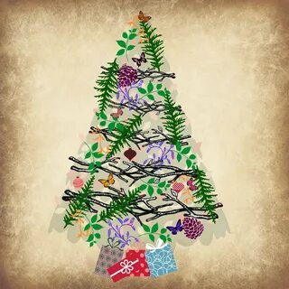 Как нарисовать елку на доске