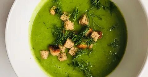 Суп из брокколи на курином бульоне