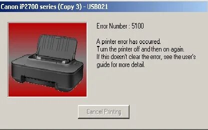 Canon ошибка 5100