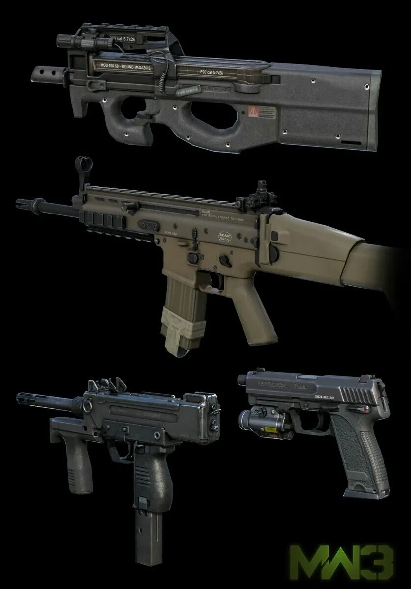 Cod mw3 оружия. Оружия из call of duty mw3.
