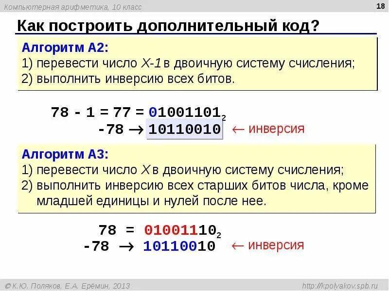 Дополнительный код числа 16. Компьютерная арифметика. дополнительный код. арифметика в дополнительном коде. компьютерная арифметика презентация.