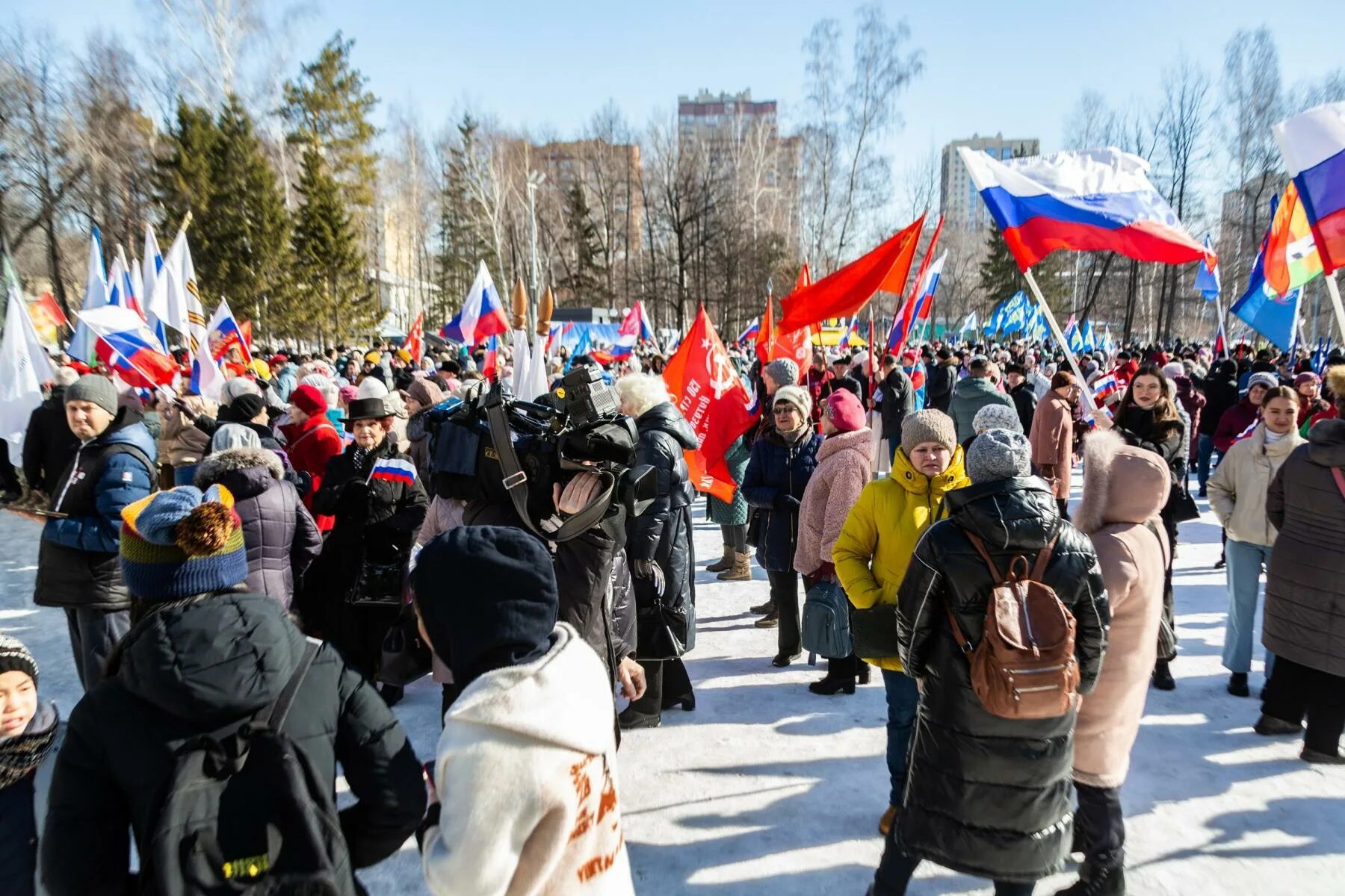 Празднование годовщины присоединения Крыма к России.