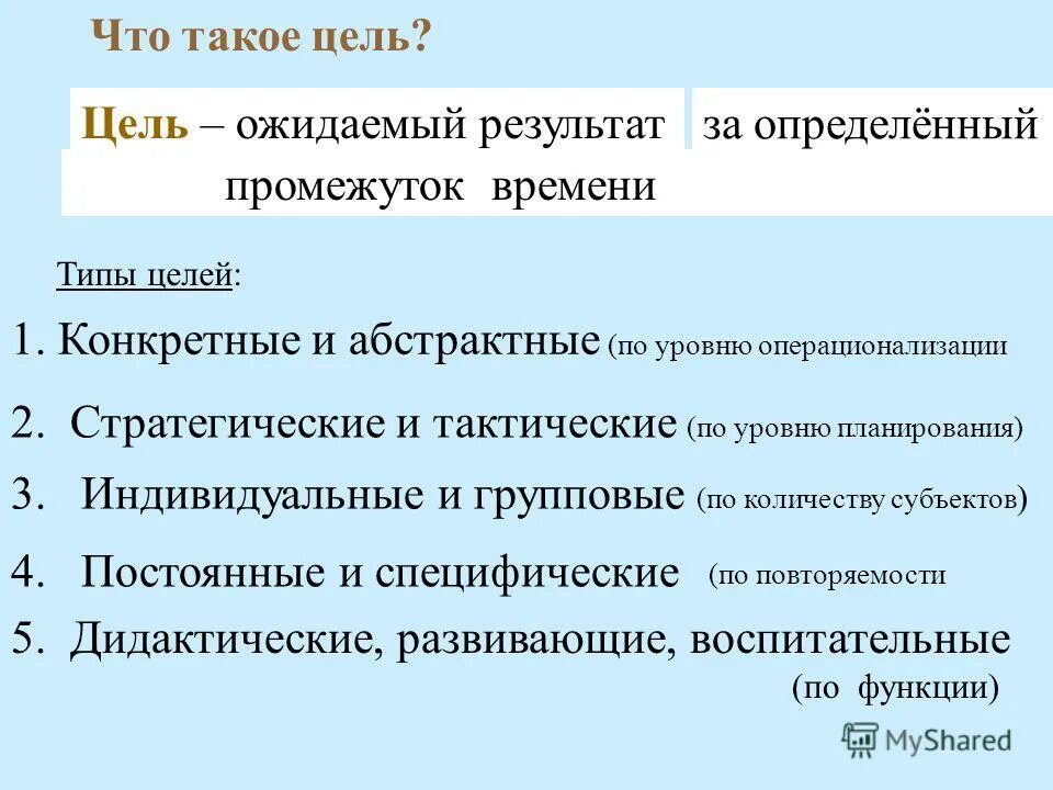 Что такое цель 9