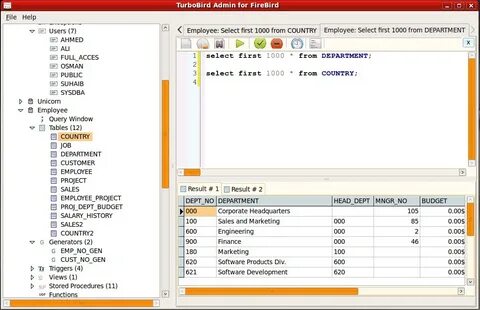 Firebird sql