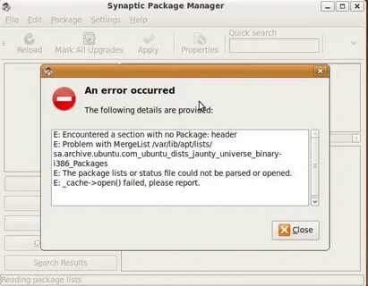 Manager error