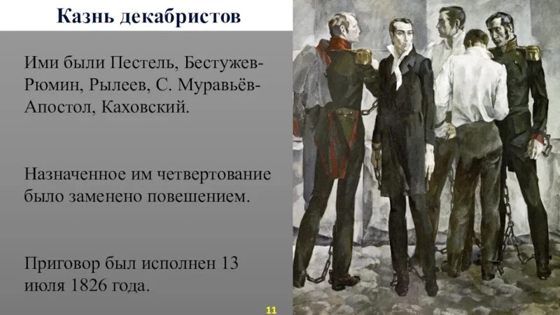 Декабристы приговоренные к смертной казни. Казнь Декабристов 1826. Живопись казнь Декабристов Левенков. Казнь Декабристов Рылеев.