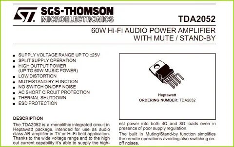 Tda2050 datasheet