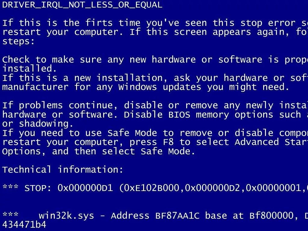 Ошибка IRQL_not_less_or_equal. Синий экран смерти Driver_IRQL_not_less_or_equal. Ошибка синий экран Driver_IRQL. Ошибка драйвера синий экран.