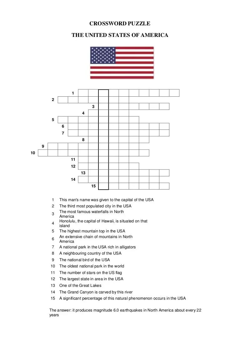 Us crossword