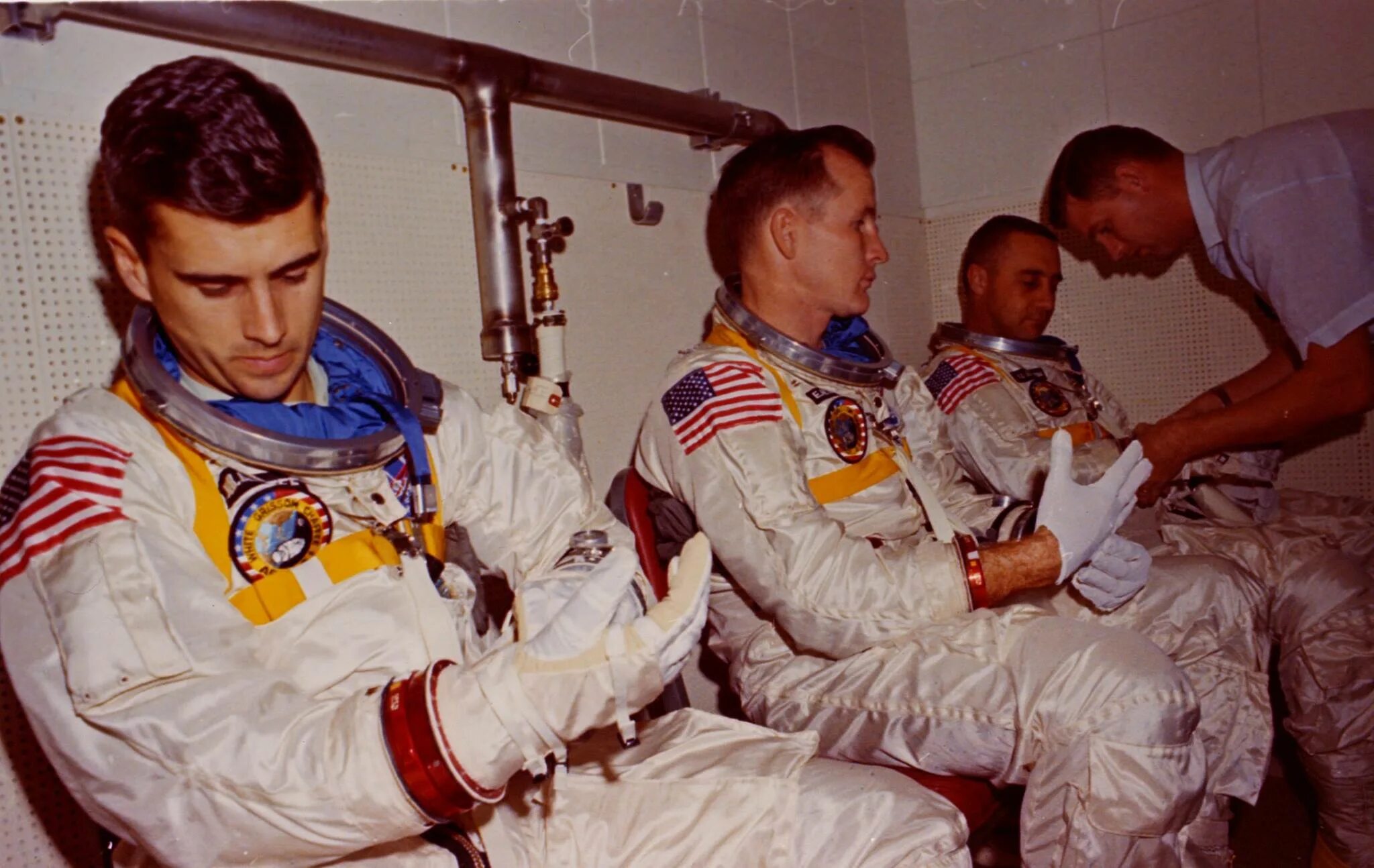«Аполлон-1», 1967. Экипаж корабля Аполлон 1. Гриссом Чаффи Уайт. 27 ноября 2006 г