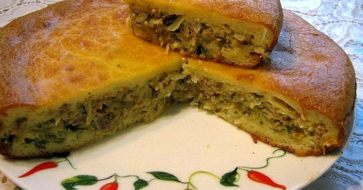 Рецепт заливного мясного пирога