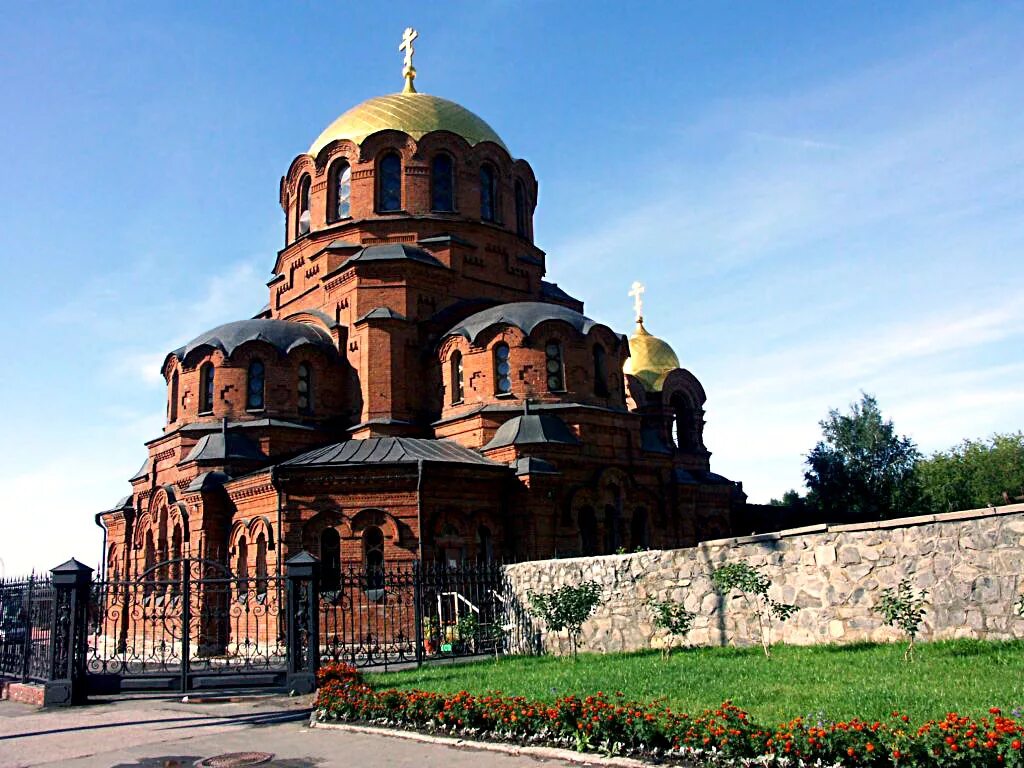 Alexander Nevsky Cathedral, orthodox church, Russia, Novosibirsk, Krasny Avenue,