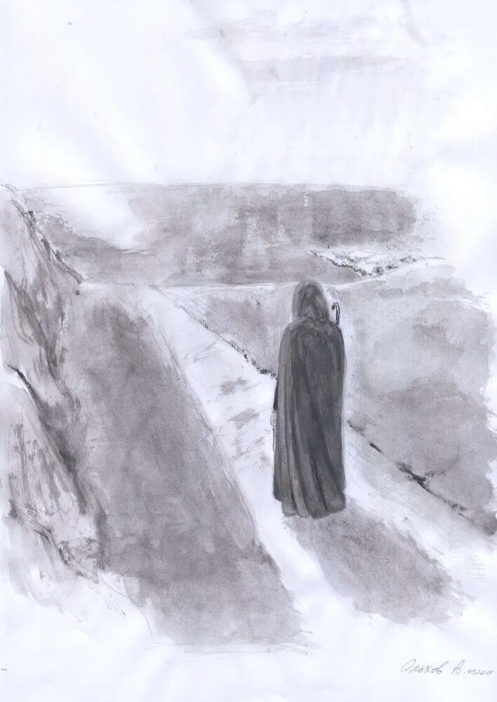 - картина художника андрея шишкина. Гэндальф мудрый. Антоний и феодосий печерские. Мудрый странник. Староверы монахи.