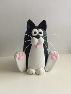 Фигурки из пластилина коты