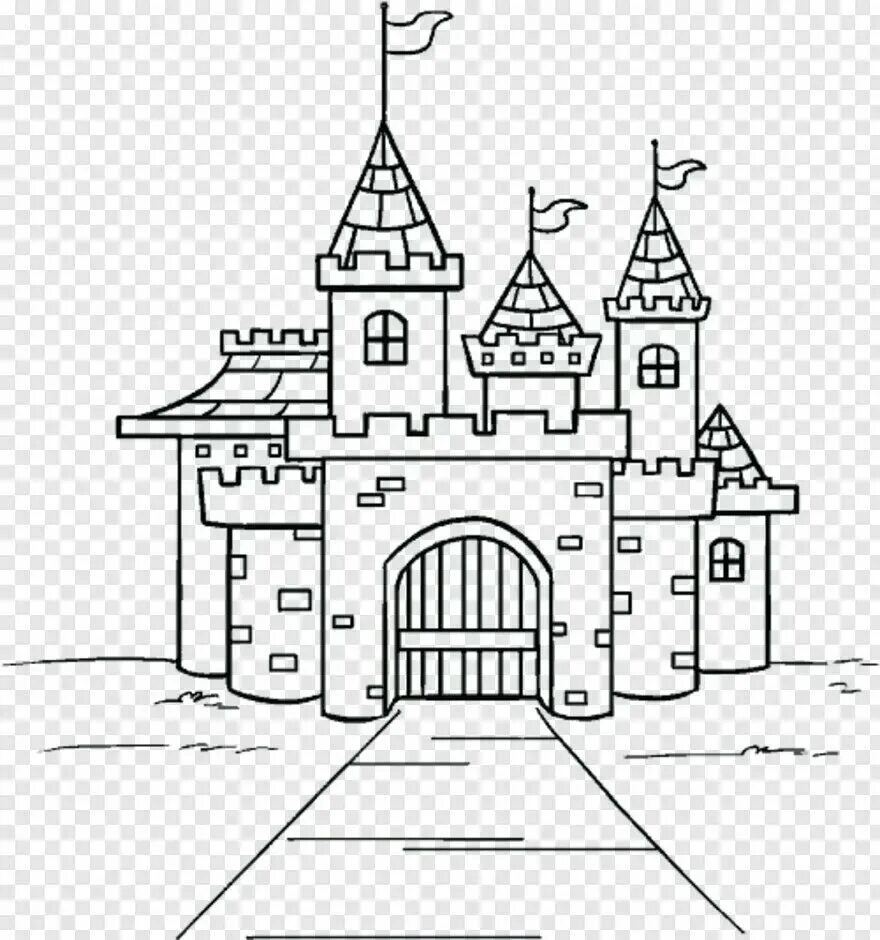 Нарисовать рисунок замок