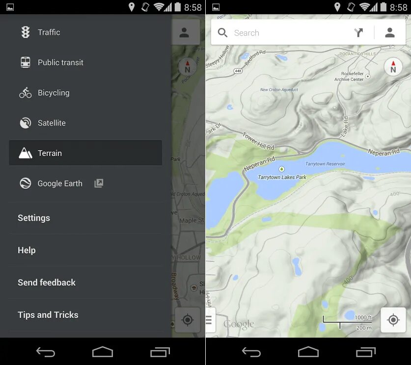 Maps карты для андроид. Карта интерфейса. Гугл карта на телефоне Интерфейс. Google Maps Terrain. Версия Android карта.