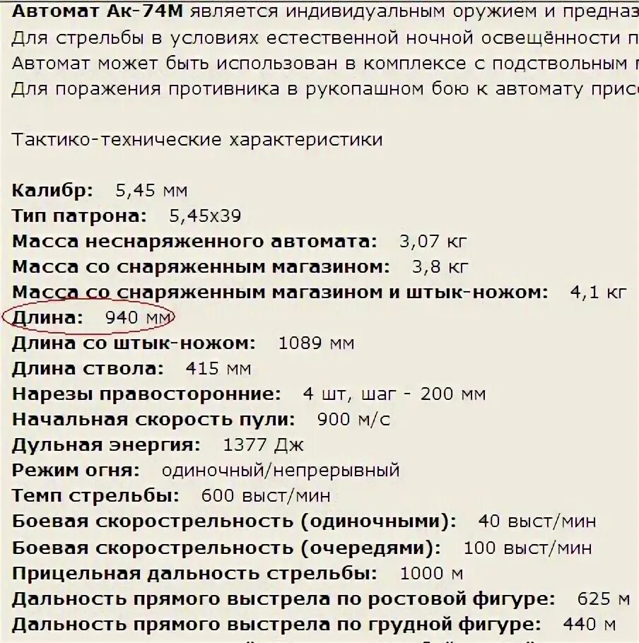 Дальность прямого выстрела из ак 74