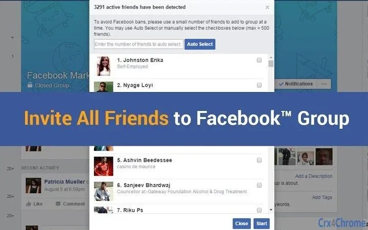 We all add add add. Facebook group. add to friends.