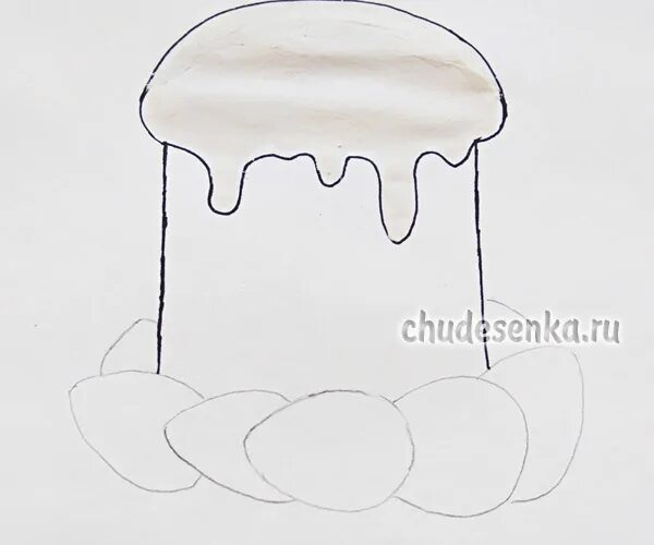 Рисование кулич младшая группа. Пасхальный кулич поэтапное рисование. Рисование кулич младшая группа. Рисование кулича в средней. Аппликация к пасхе.