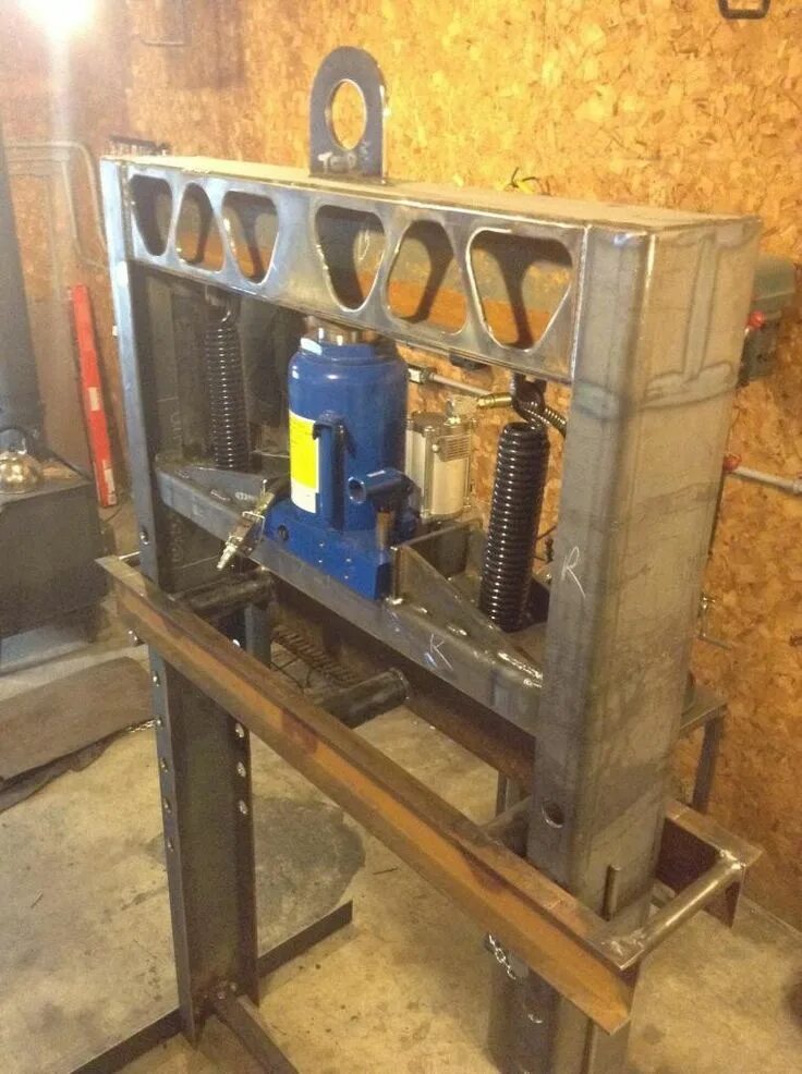 Home made shop. Листогиб гидравлический своими руками. Construct 4x4i пресс. DIY Hydraulic bending Press Brake.