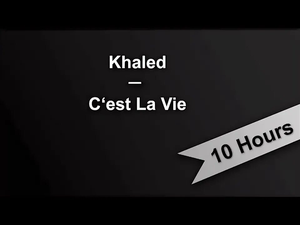 Est la vie khaled