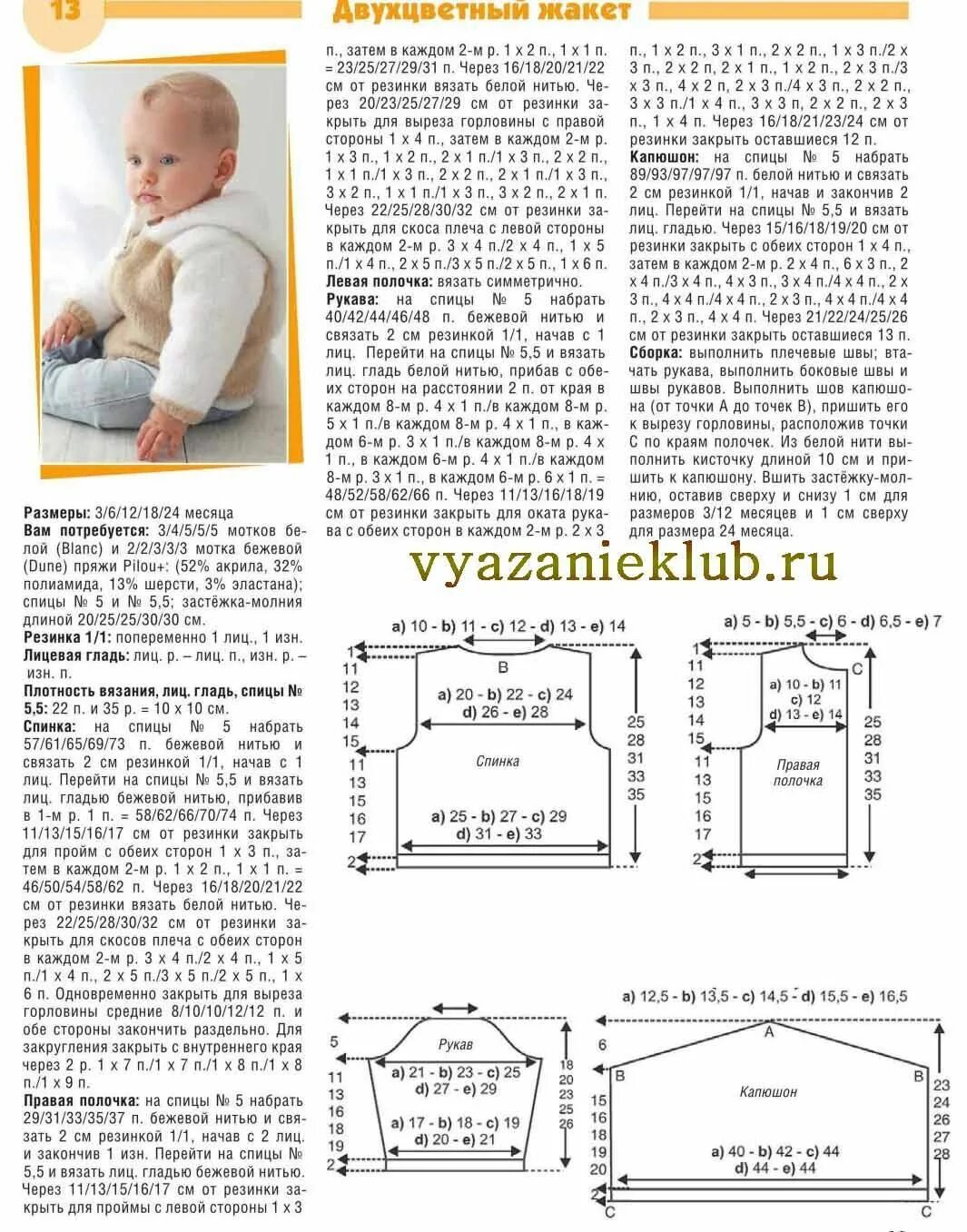 Вязание спицами малышу до года схемы. Вязать кофту спицами для девочки 1 год схема. размеры вязаной кофты на 3-6 месяцев спицами. выкройка вязаной кофточки для новорожденного от 0 до 3. выкройка для вязания спицами кофты для девочек 1 года.