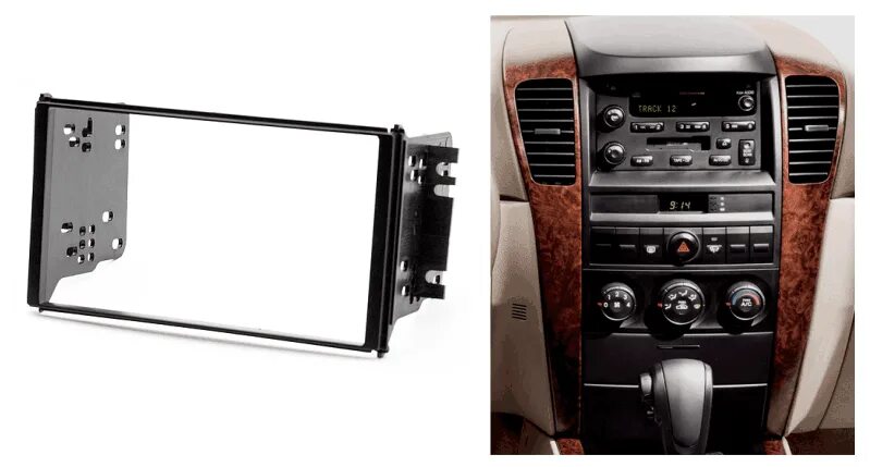 Переходная рамка для Ford Fiesta V (2002-2008) 1 DIN / 2 DIN - купить в СarBaza