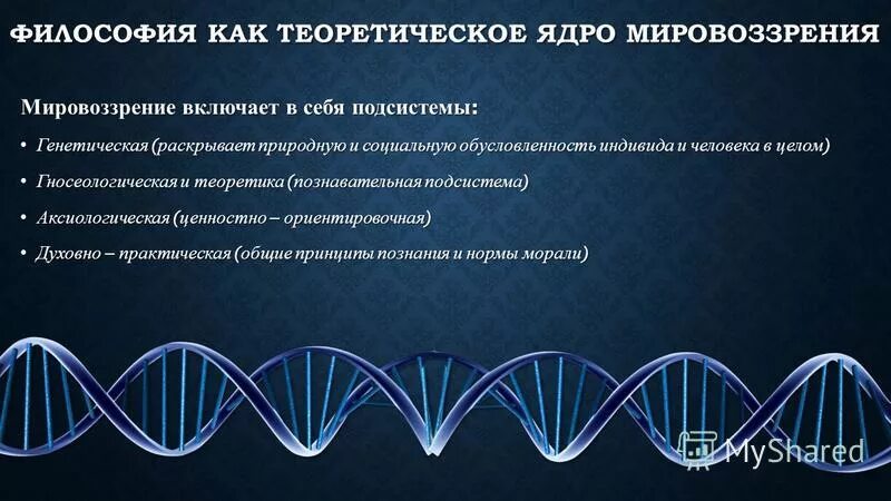 теоретическим ядром сердцевиной духовной культуры называют
