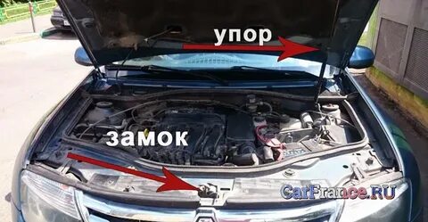 Не открывается капот рено