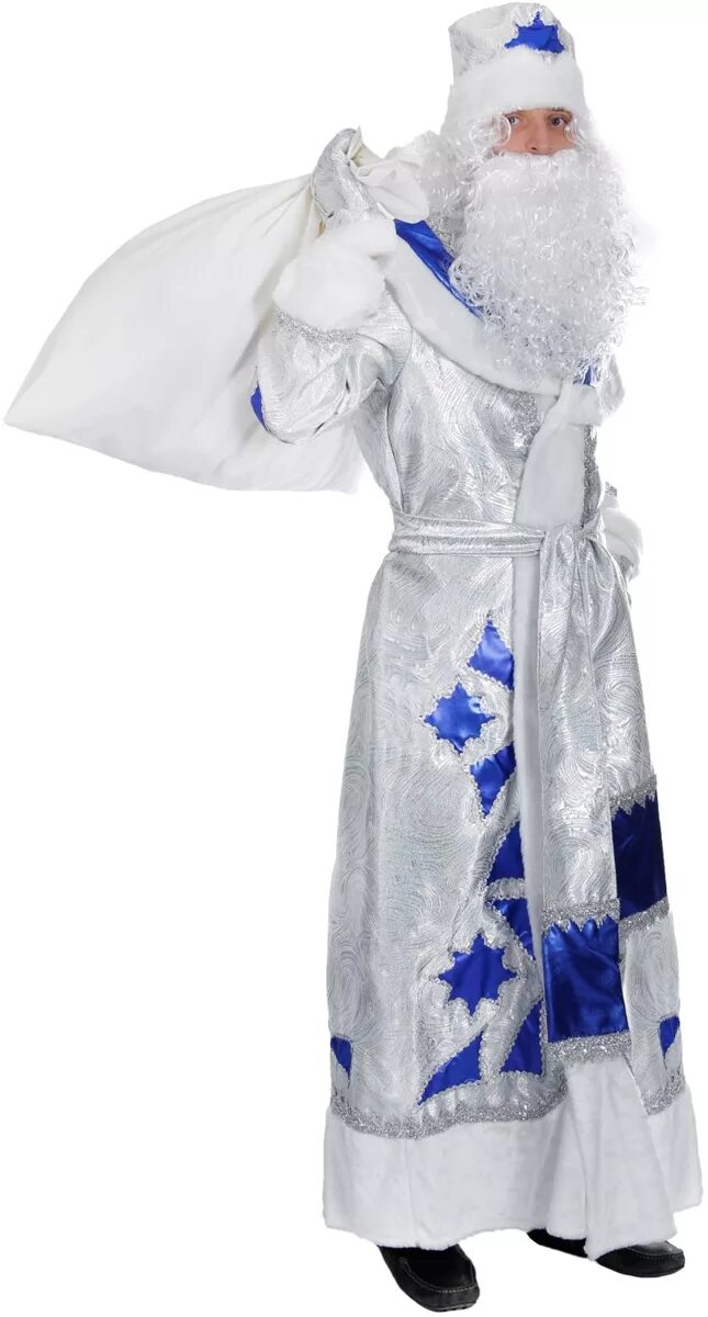 Французский дед мороз в белых одеждах. Санта клаус в белой шубе. Костюм деда мороза царский. Костюм деда мороза новогодний. Боярский костюм деда мороза серебряный.